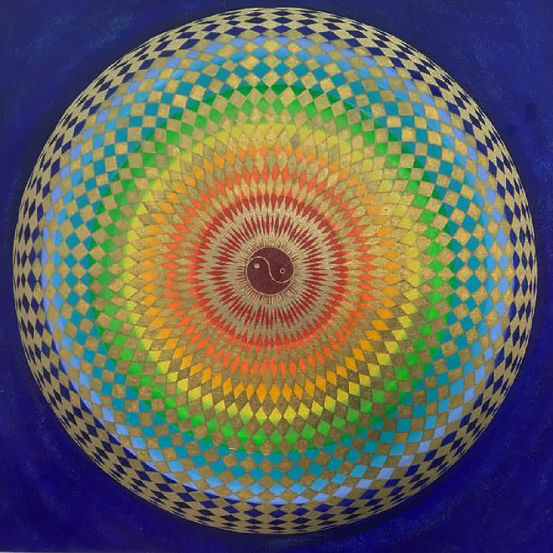 My Approach - 'Torus in acrylics': painting by Lynn Hanford-Day