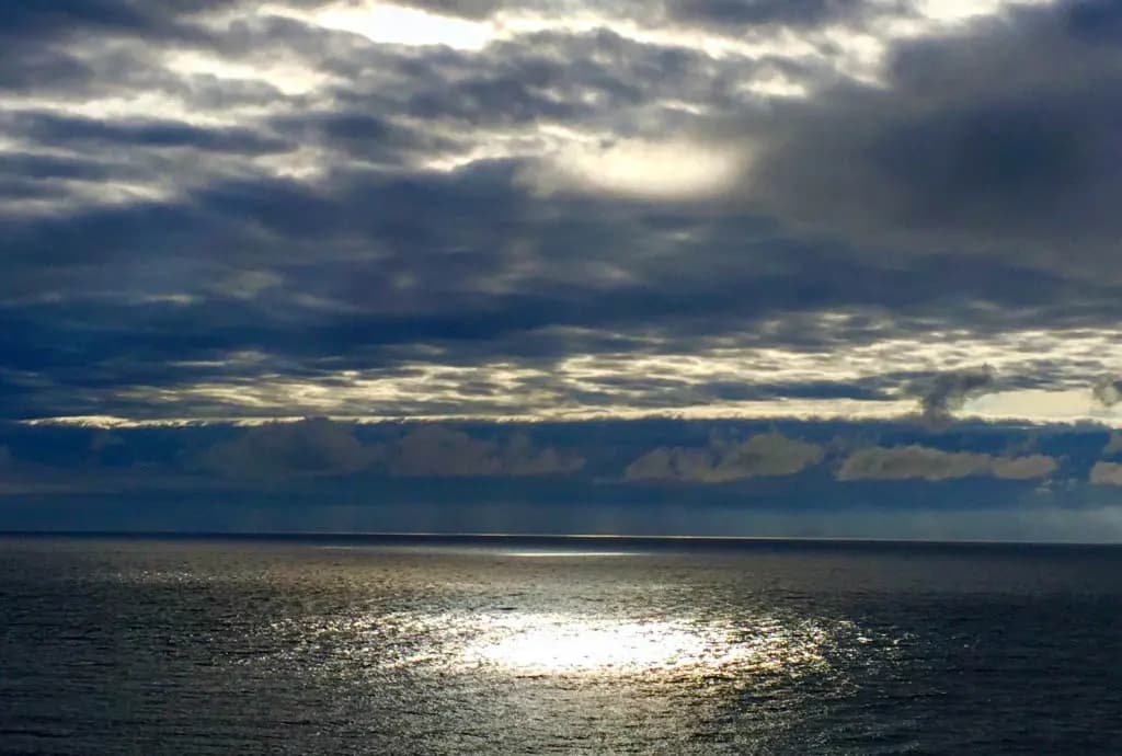 Circle of light on water by Rose Long